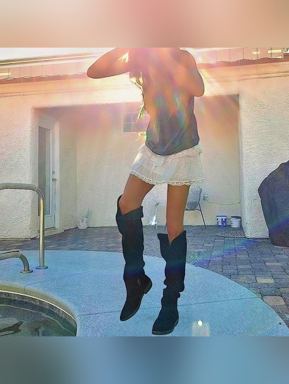 Free People Suede Slouch Boots - Picture 7 of 12